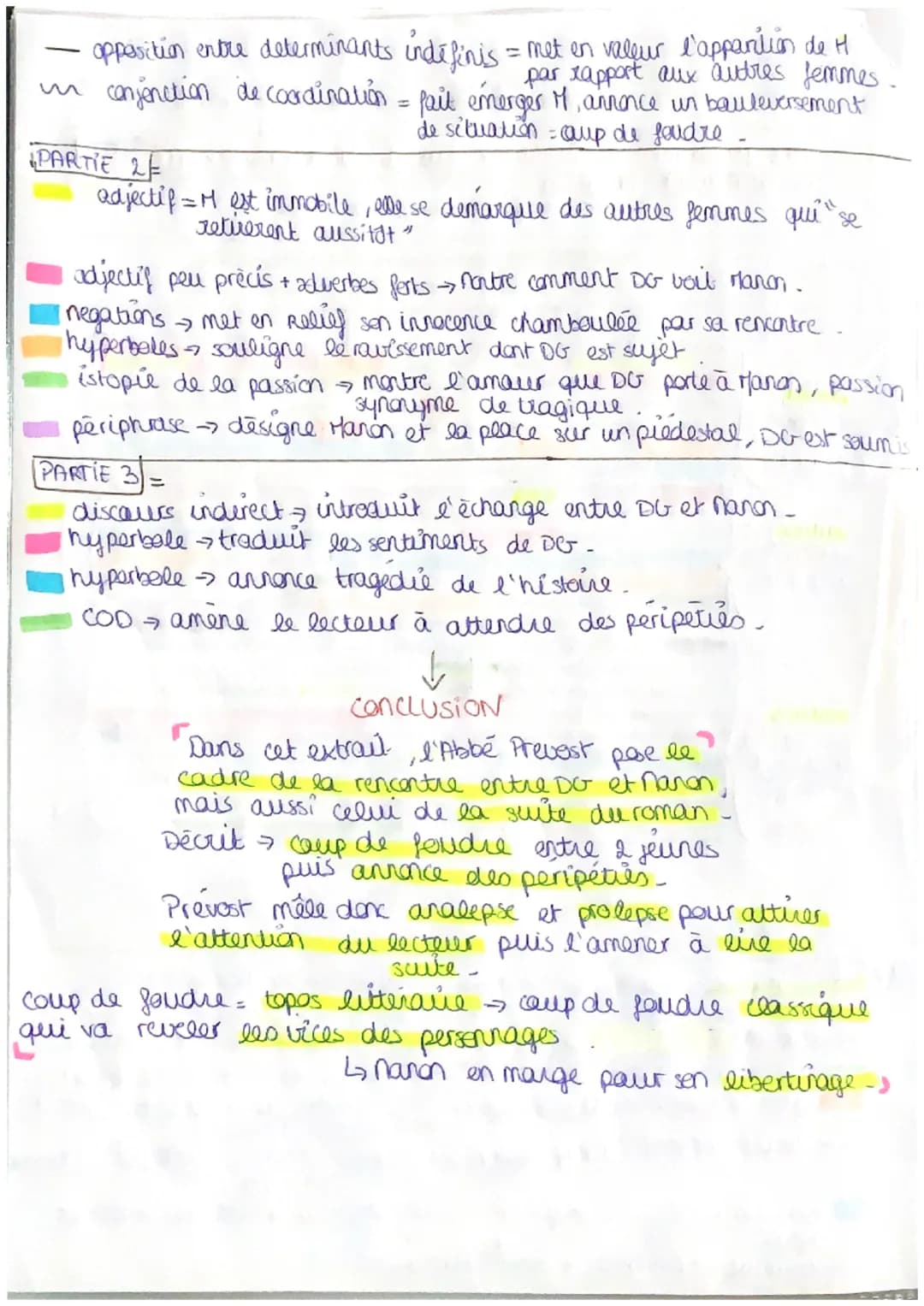 RECUEIL DES TEXTES SUSCEPTIBLES DE DONNER LIEU À UNE EXPLICATION LINÉAIRE
PB = Dans quelle mesure Des crieux fait-il de sa rencontre avec Ma