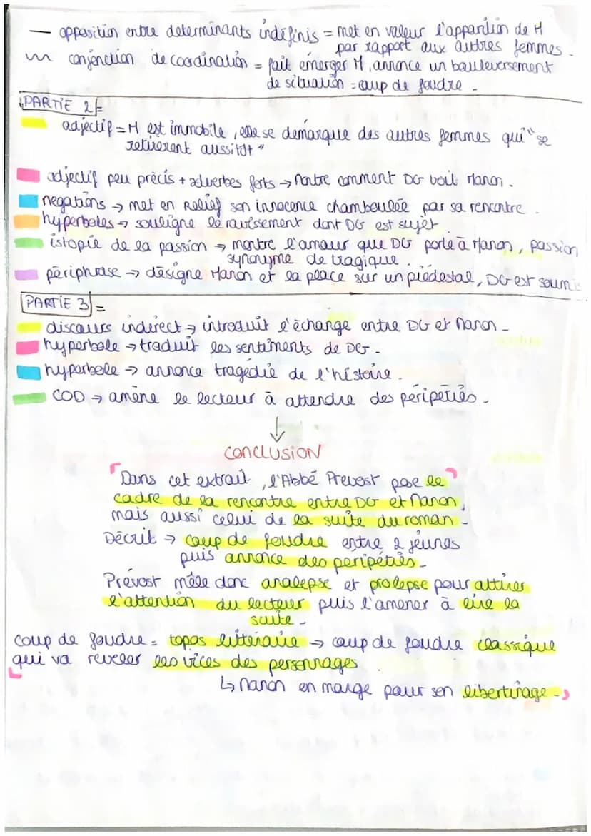 RECUEIL DES TEXTES SUSCEPTIBLES DE DONNER LIEU À UNE EXPLICATION LINÉAIRE
PB = Dans quelle mesure Des crieux fait-il de sa rencontre avec Ma