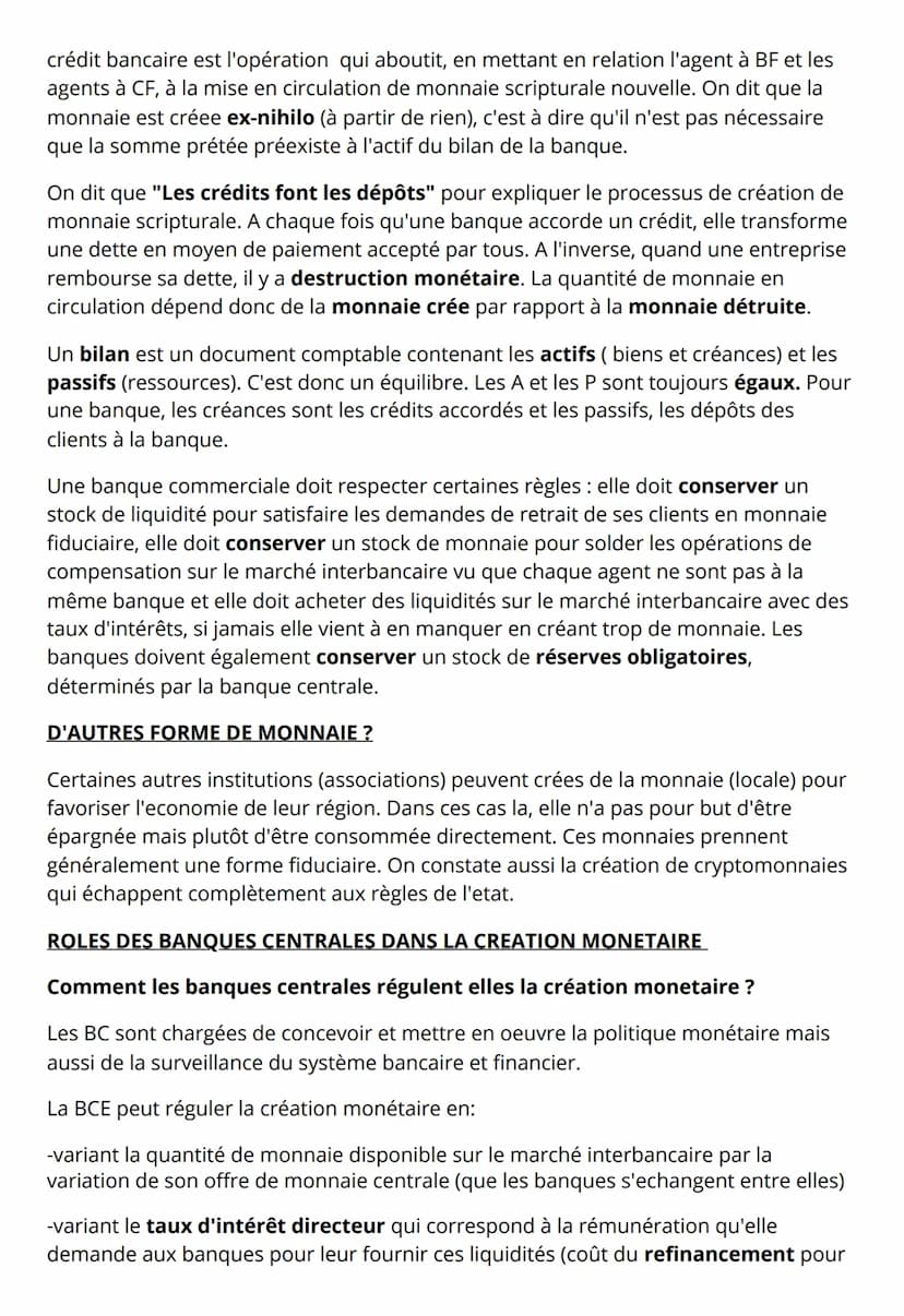 LA MONNAIE
La monnaie est l'ensemble des moyens de paiement dont disposent les agents
économiques pour effectuer leurs transactions. Elle es