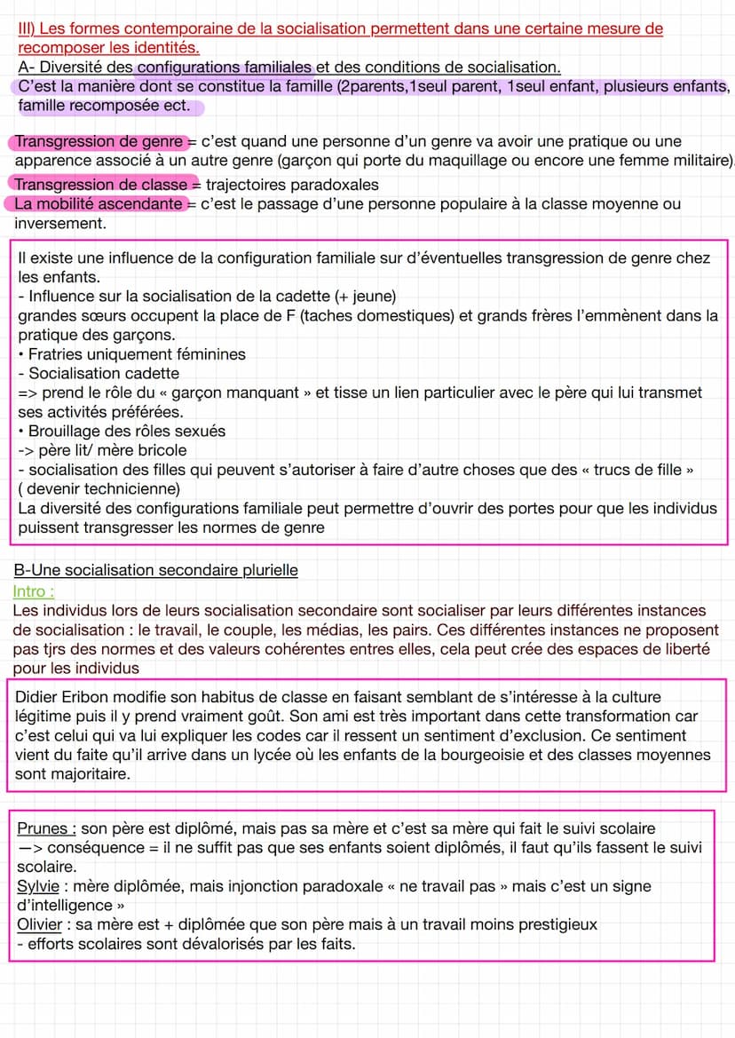 
<p>La socialisation de genre est un processus explicite et implicite par lequel les individus intègrent les normes et valeurs propres à leu