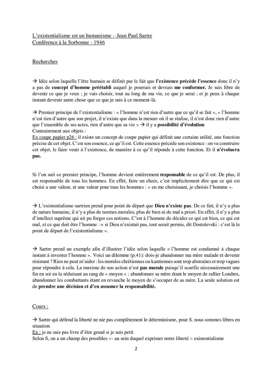Liberté
Définition négative de la liberté :
Pour l'opinion commune être libre = ne rencontrer aucun obstacle, avoir aucune contrainte → on s