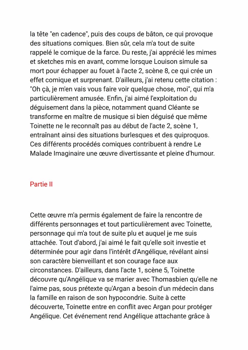 Introduction
J'ai choisi de vous présenter Le Malade Imaginaire, pièce en 3
actes et en prose écrite par Molière, un célèbre acteur, metteur