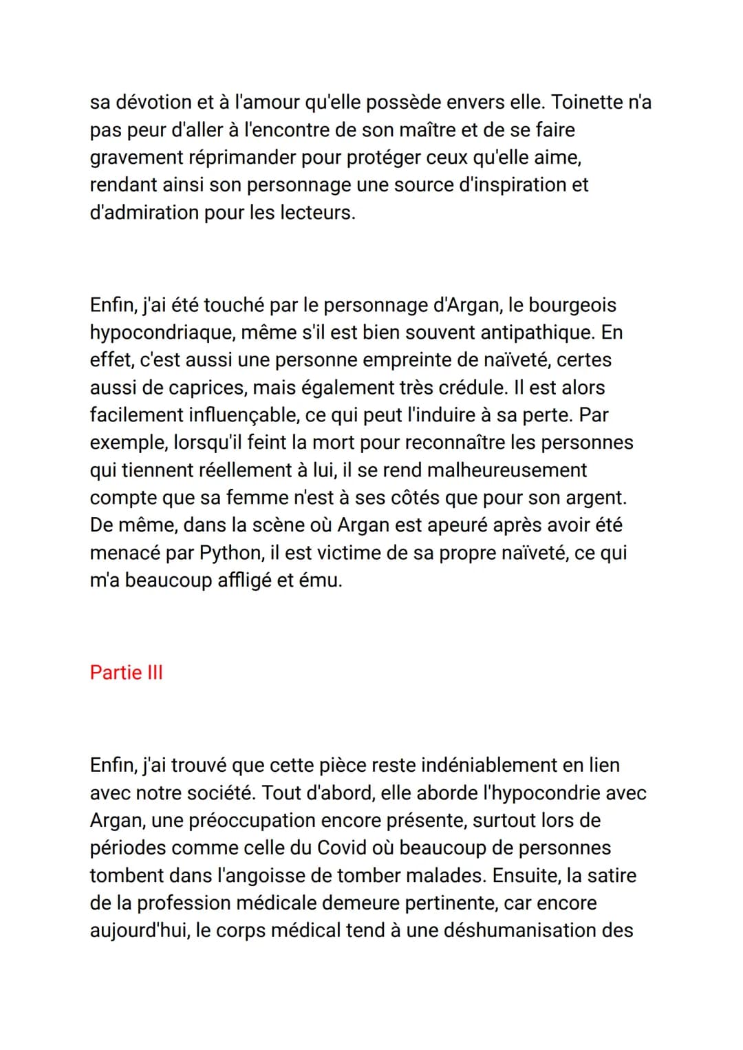 Introduction
J'ai choisi de vous présenter Le Malade Imaginaire, pièce en 3
actes et en prose écrite par Molière, un célèbre acteur, metteur