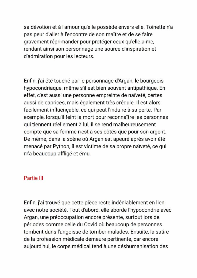 Introduction
J'ai choisi de vous présenter Le Malade Imaginaire, pièce en 3
actes et en prose écrite par Molière, un célèbre acteur, metteur