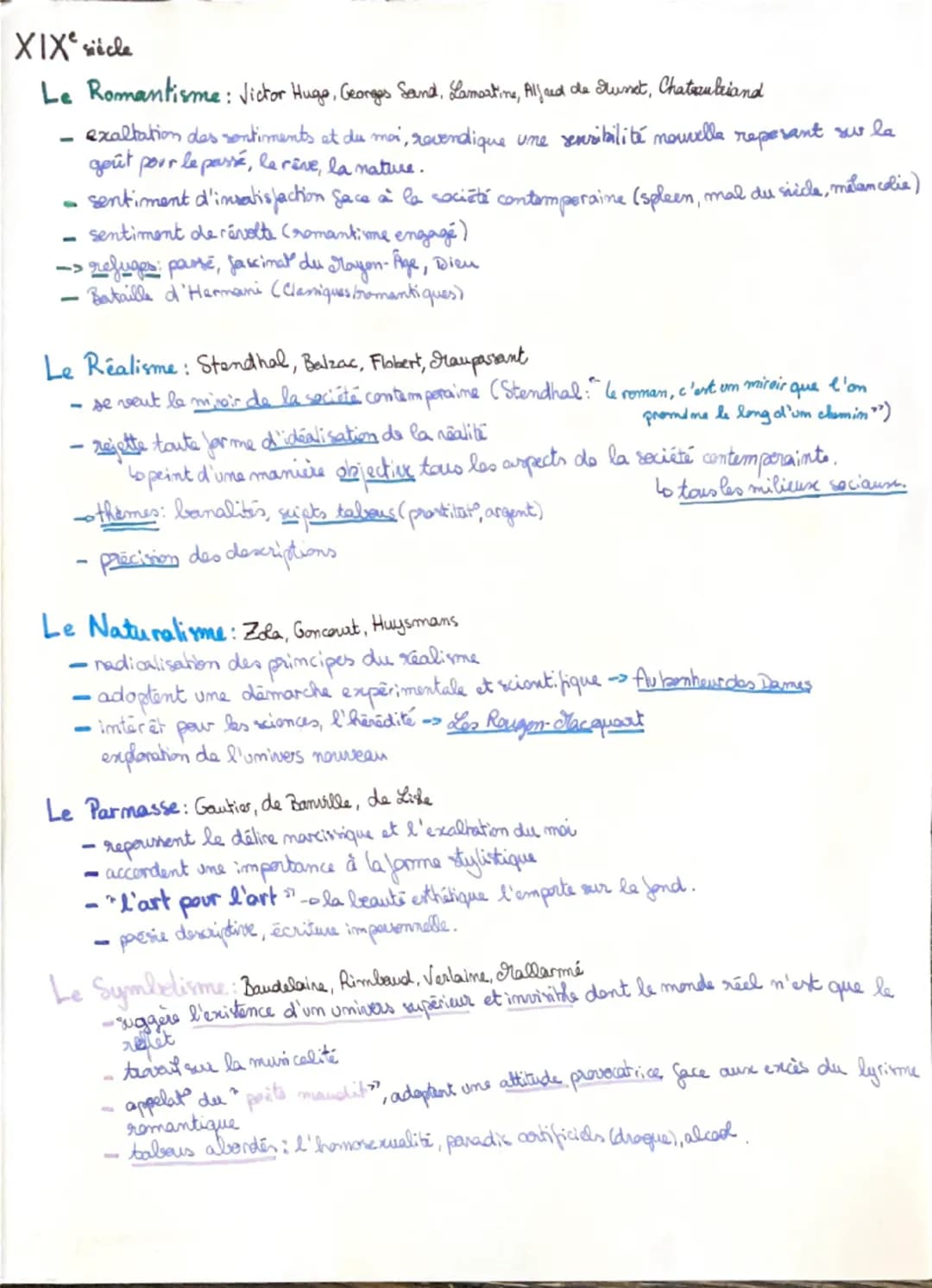 --- OCR Start ---
MOUVEMENTS LITTÉRAIRES
XVIe siècle
Humanisme Rabelais, Montaigne, Erasme
☐
•l'Hô est au centre des préscupations, its pens
