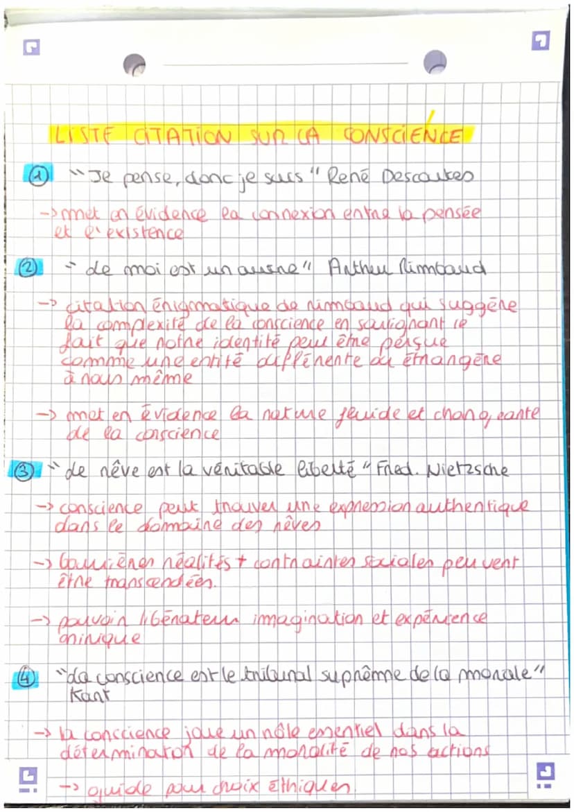 LA CONSCIENCE FICHE PHILO N°
क
INTRODUCTION
-> nevanche de l'esprit eu la réalité matérielle,
la conscience neprésente la grandew de
l'homme