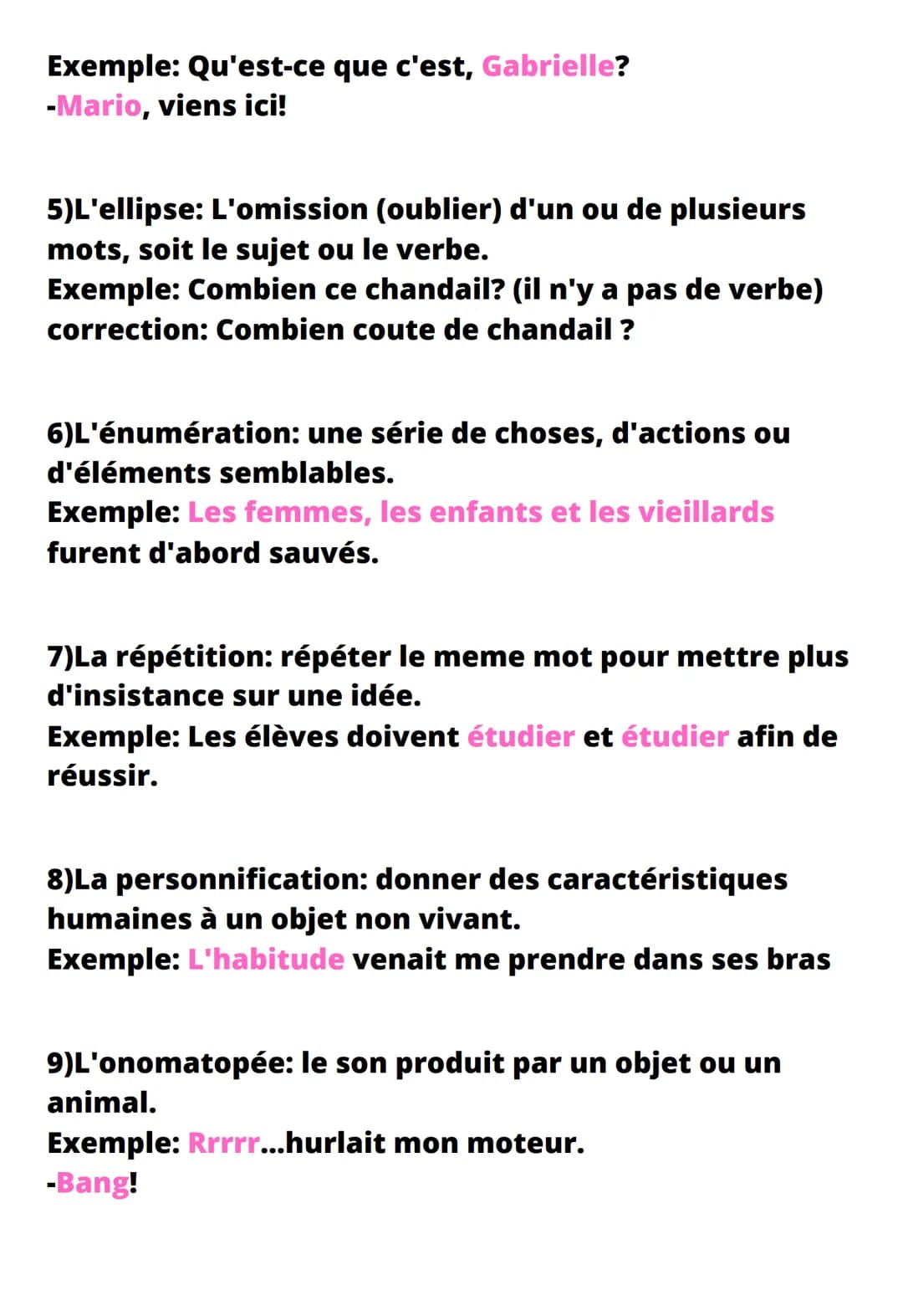 Figure de style
1)La comparaison: un rapport de ressemblance
entre 2 choses ou 2 etres. La comparaison est
introduite par: comme, pareil à, 