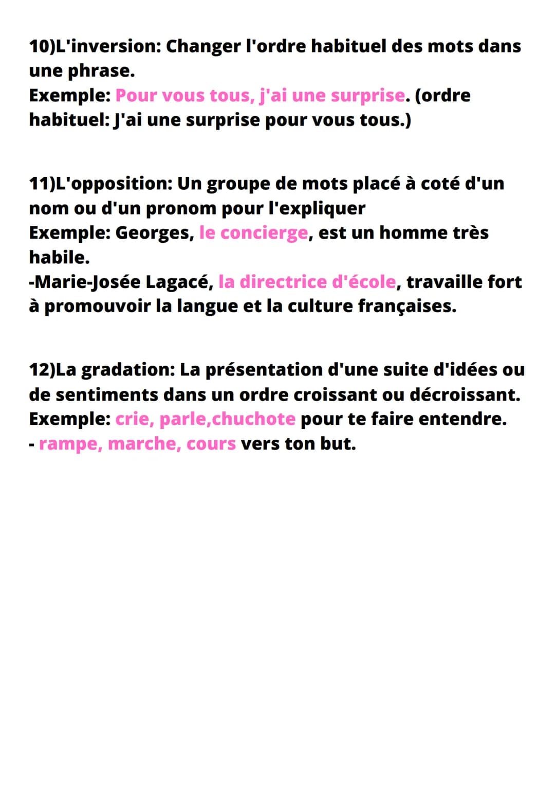 Figure de style
1)La comparaison: un rapport de ressemblance
entre 2 choses ou 2 etres. La comparaison est
introduite par: comme, pareil à, 