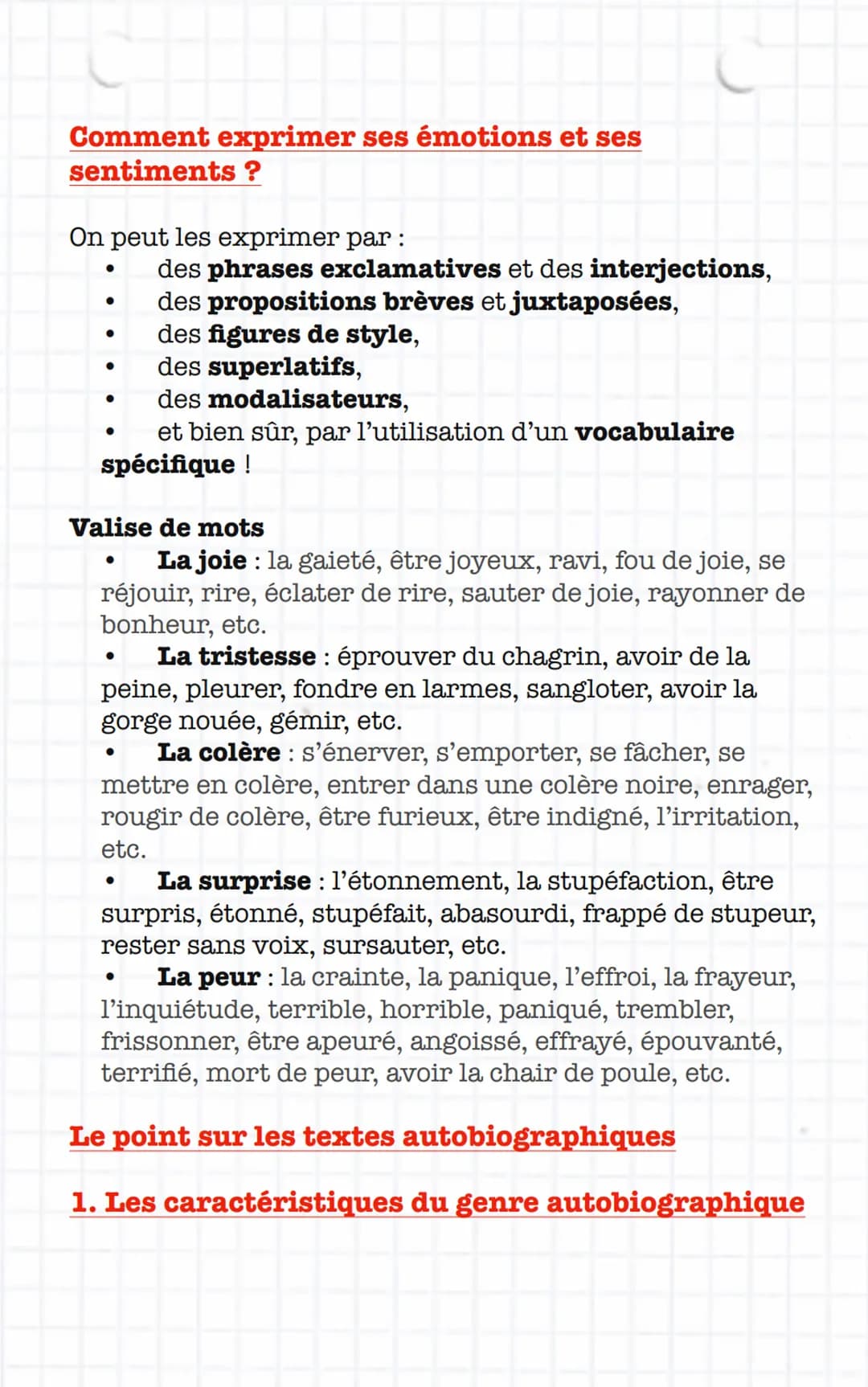MEMO BREVET
Français
• Le champ lexical d'un mot est l'ensemble des mots qui se
rapportent à un même thème.
Champ lexical du feu : brûler, a