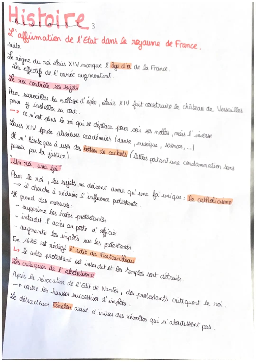 Histoire.
L'affirmation de l'Etat dans le royaume de France.
L'Etat se définit comme étant un territare qui possède une fiscalité commune
et