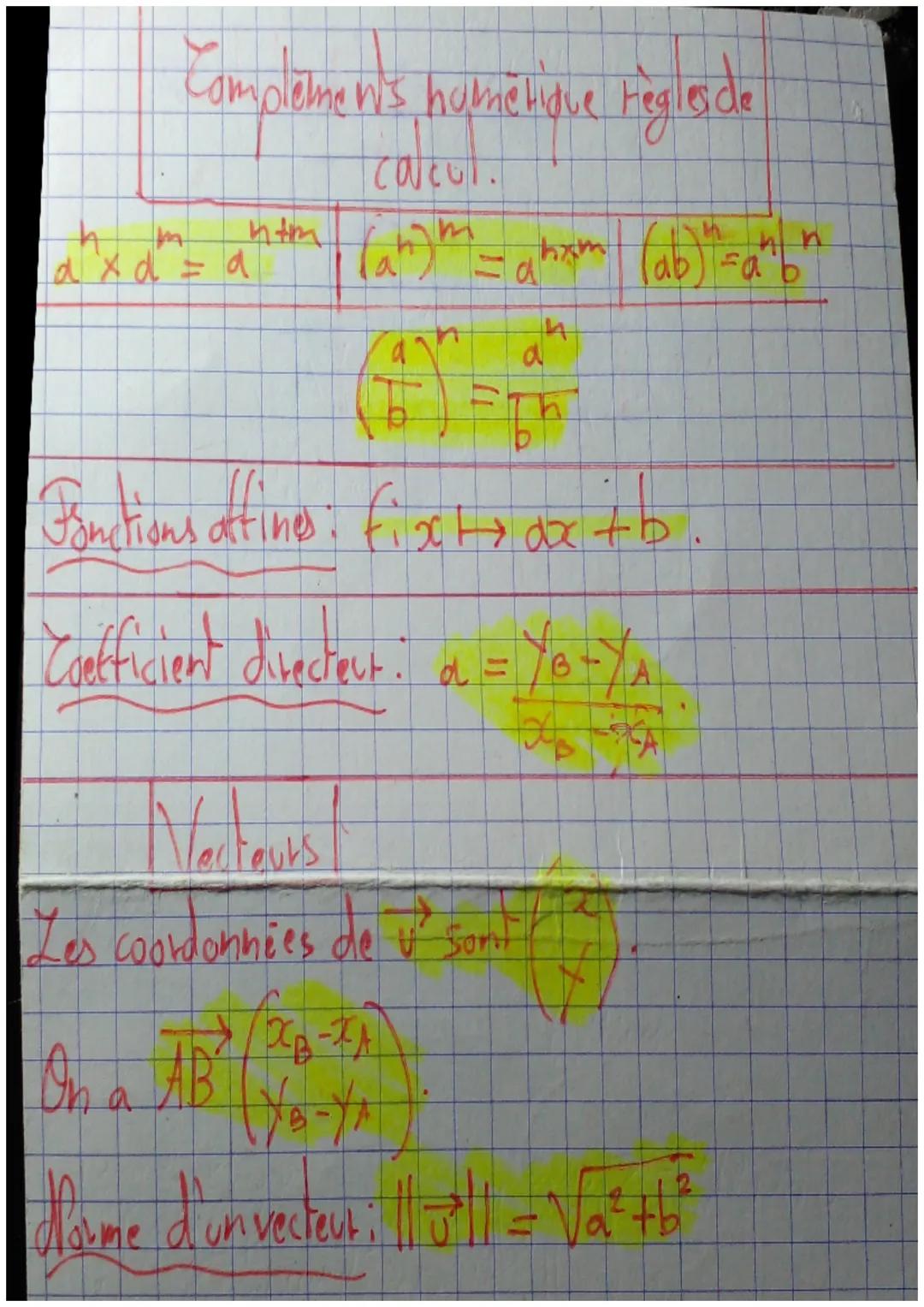 # Identites remarquables

$(a+b)^2 = a^2+2ab+b^2$
$(a+b)^2 = a^2 + 2ab + b^2$. Développement.
$(ab)^2 = a^2-2ab+b^2$
$(a+b)(a-b) = a^2-b^2$.