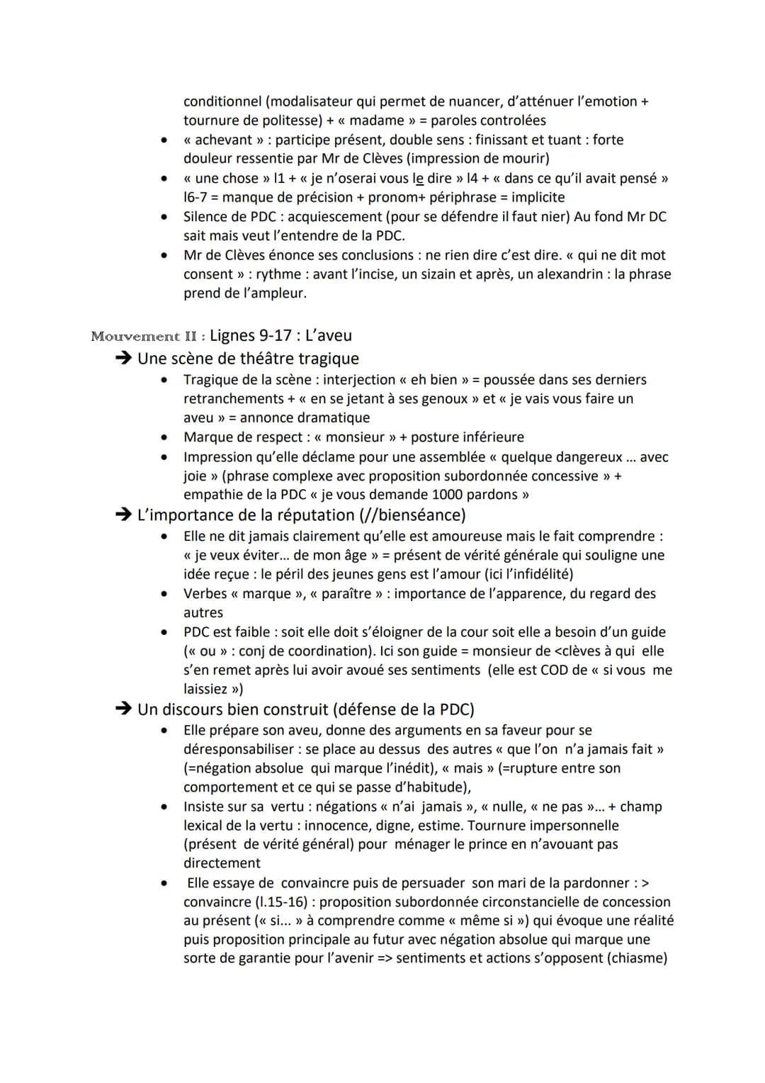 EXPLICATION LINÉAIRE 8: L'aveu de la PDC à son mari
INTRODUCTION: La Princesse de Clèves est un roman de Madame de
Lafayette publié en 1678.