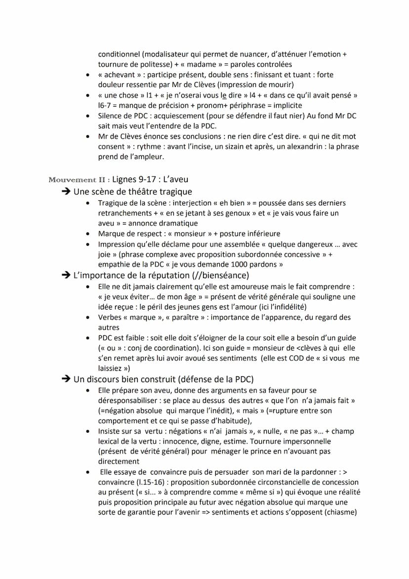 EXPLICATION LINÉAIRE 8: L'aveu de la PDC à son mari
INTRODUCTION: La Princesse de Clèves est un roman de Madame de
Lafayette publié en 1678.