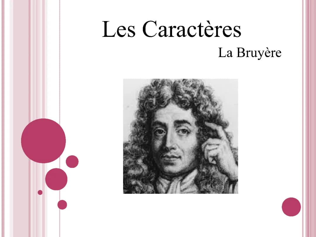 Résumé Les Caractères de La Bruyère Livre 5 à 10 PDF - Dissertation et Citations