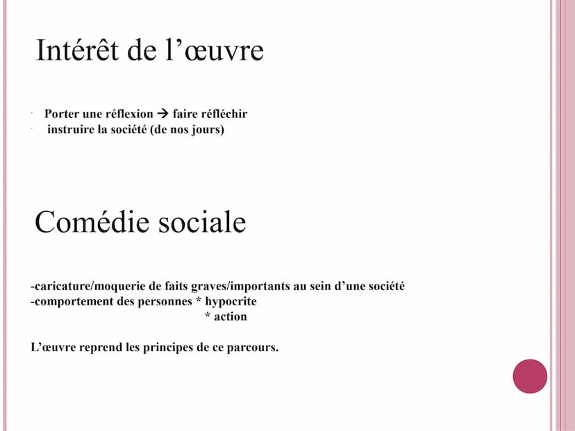 Les Caractères
La Bruyère Le Classicisme
Mouvement qui apparait dans la seconde moitié du 17 siècle, se base sur :
-des modèles antiques,
- 