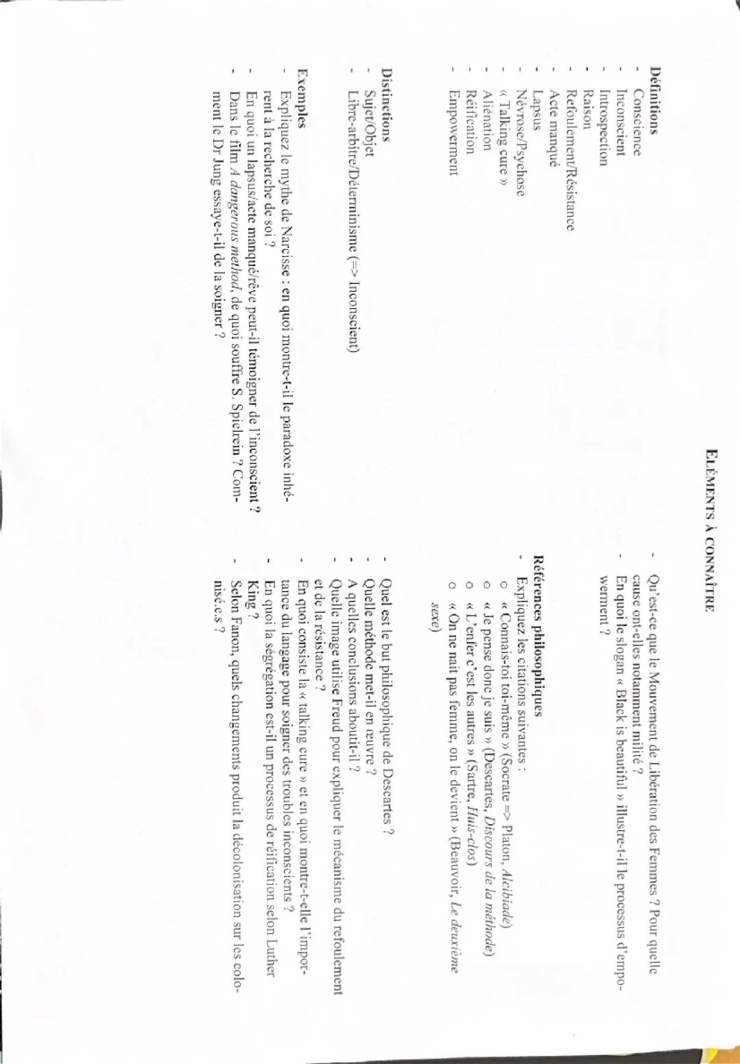 # CHAPITRE 1: LA CONSCIENCE DE SOI PEUT-ELLE DEVENIR CONNAISSANCE DE SOI?

Plan de la dissertation

## III. Se libérer du regard d'autrui po