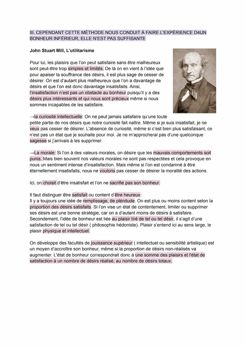 DÉFINITION:
Le bonheur
le bonheur: 1. état de satisfaction total, qui dure dans le temps et vient d'un jugement sur la
vie en general
2. acc