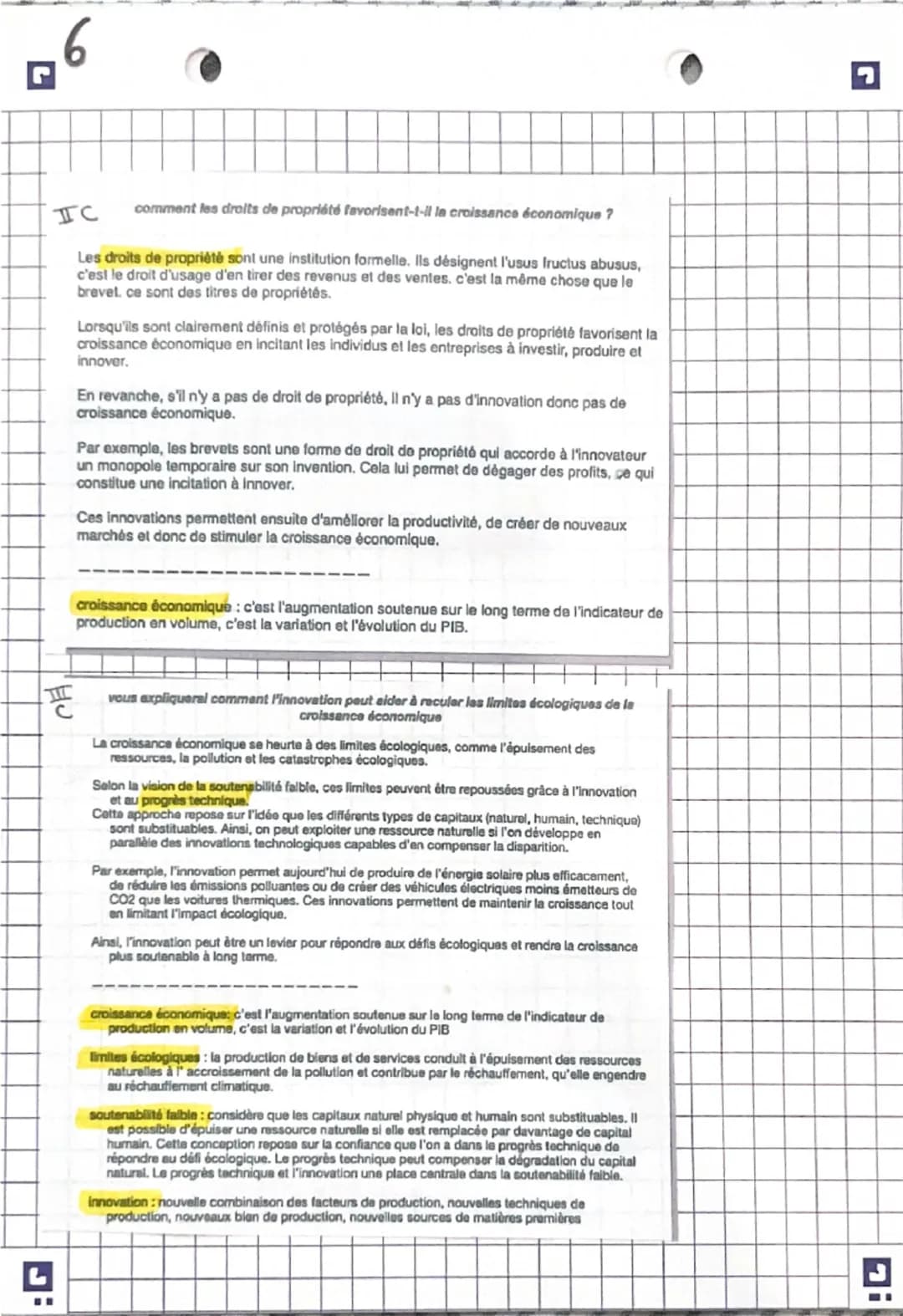 CHAP 1: croissance éco.
A) comment la mesurer?!
croissance économique -> c'est l'augmentation
soutenue sur le long terme de l'indicateur de
