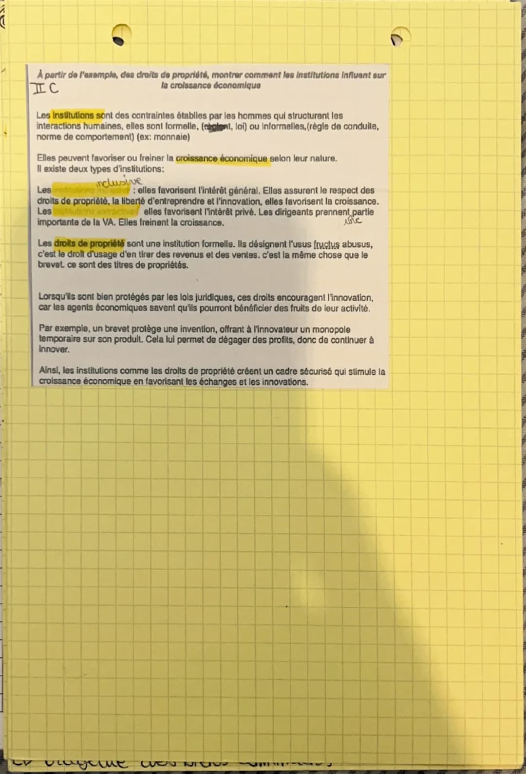 CHAP 1: croissance éco.
A) comment la mesurer?!
croissance économique -> c'est l'augmentation
soutenue sur le long terme de l'indicateur de
