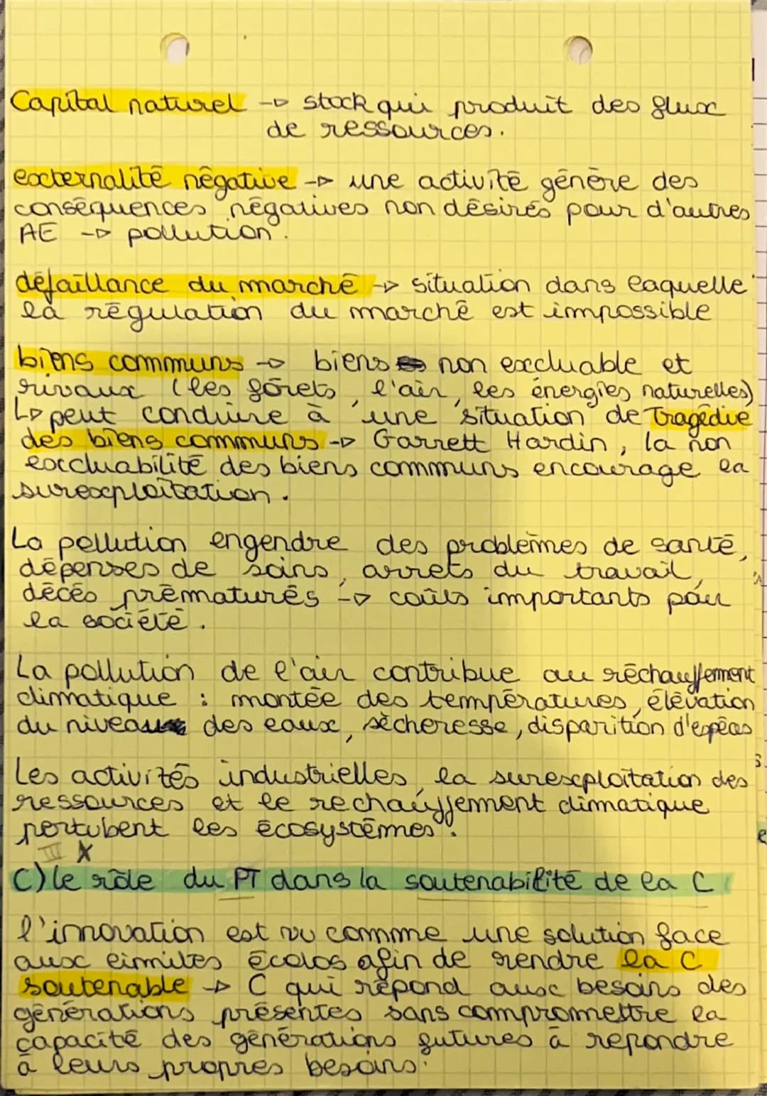 CHAP 1: croissance éco.
A) comment la mesurer?!
croissance économique -> c'est l'augmentation
soutenue sur le long terme de l'indicateur de
