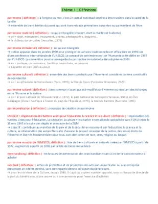 Know HGGSP Spé Term - thème : le patrimoine - définitions thumbnail