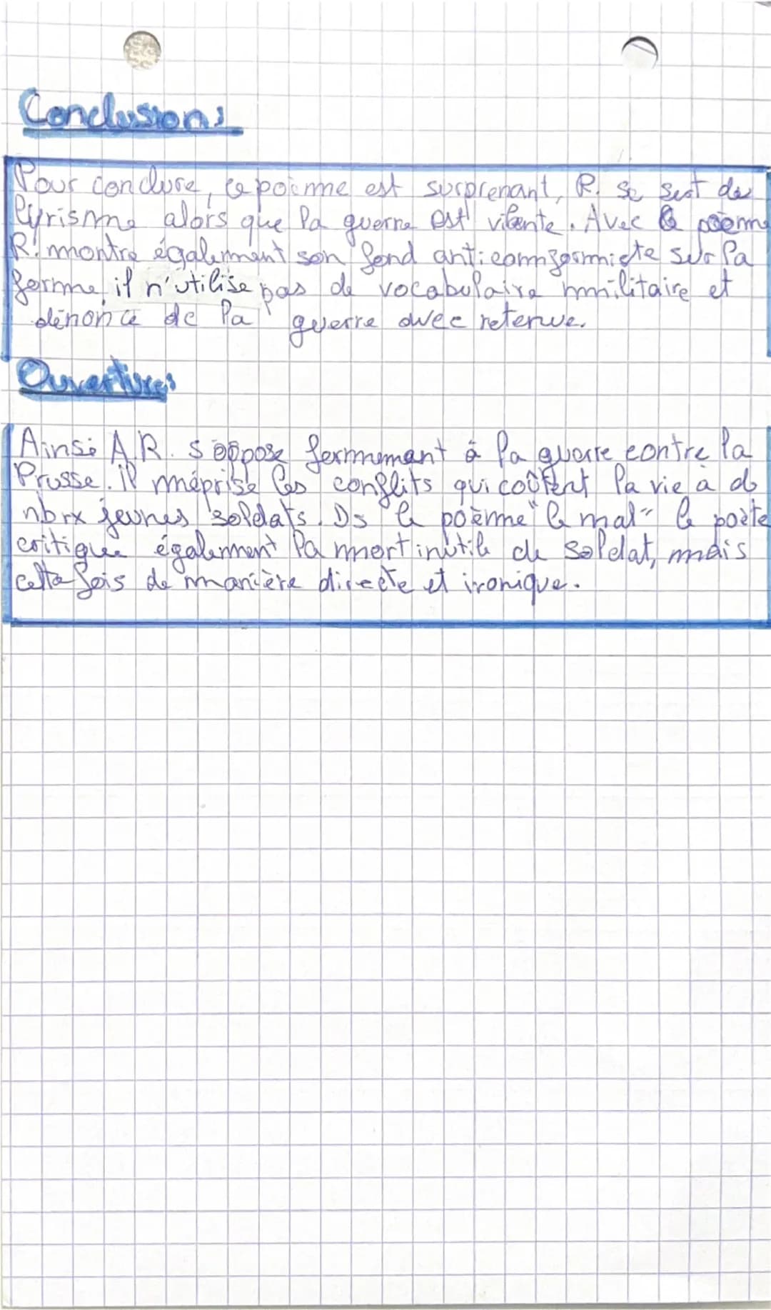 Le dormeur du vain
texte n°1
Introduction
En juillet 1870 A. R. 16 ans, Se voit confronté aux vialance
a la genere to de
Franco-Prusienne qu