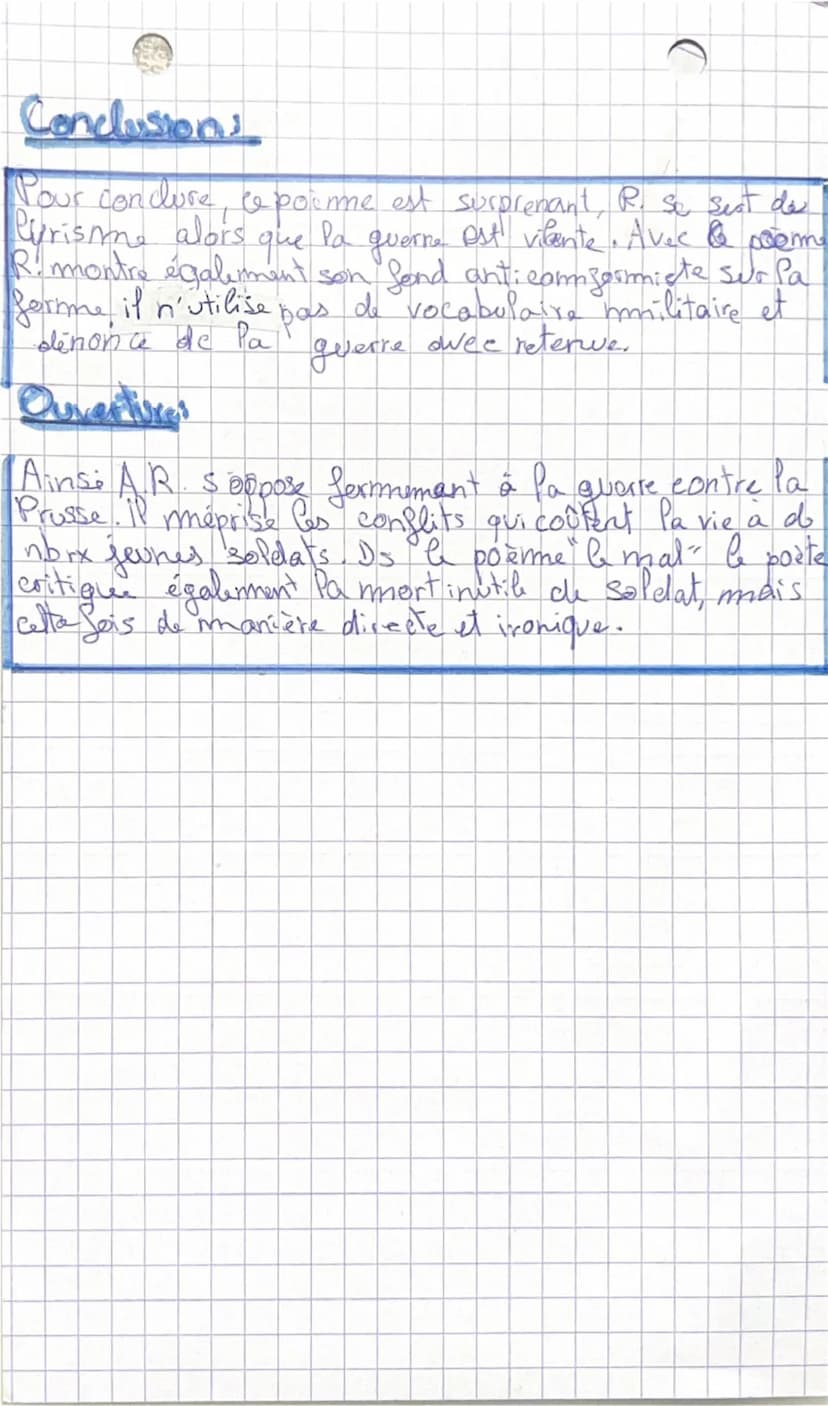 Le dormeur du vain
texte n°1
Introduction
En juillet 1870 A. R. 16 ans, Se voit confronté aux vialance
a la genere to de
Franco-Prusienne qu