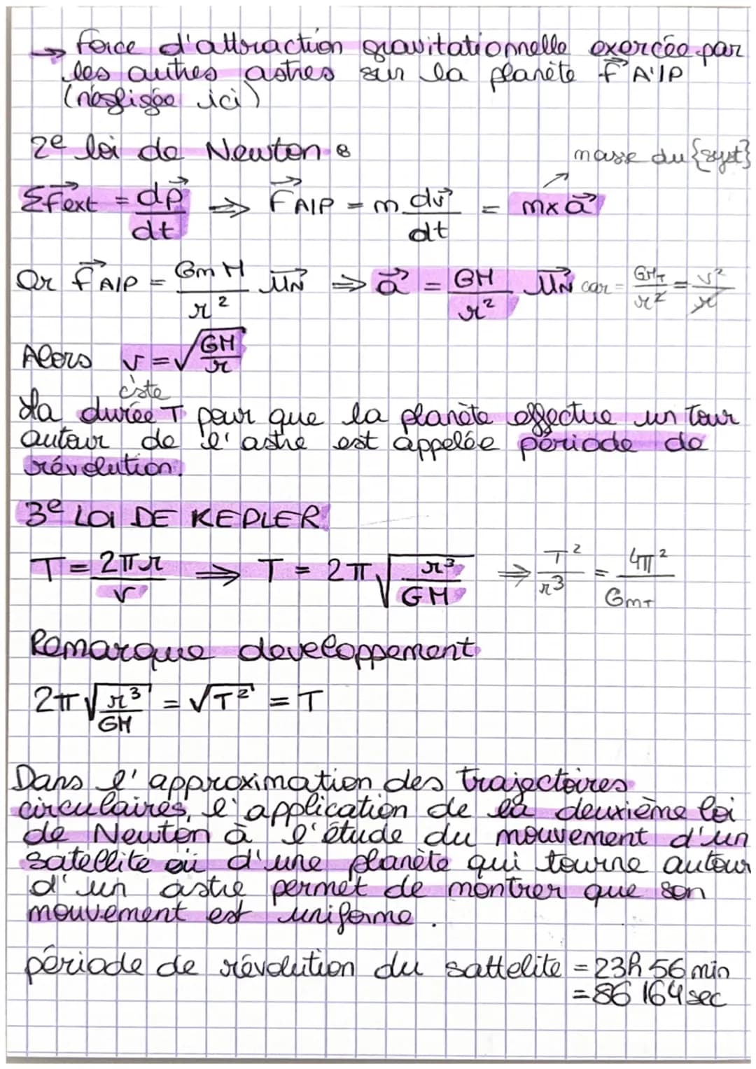 дарю
now.commphysique chapio
FORCES ET CHAMP DE GRAVITATION
FBIA
MA-B
B
FAIB
kg
GXMAXMB MA-B = =MB g
FAIB
m²
=
2
GXMA AB
MOUVEMENTS CIRCULAI