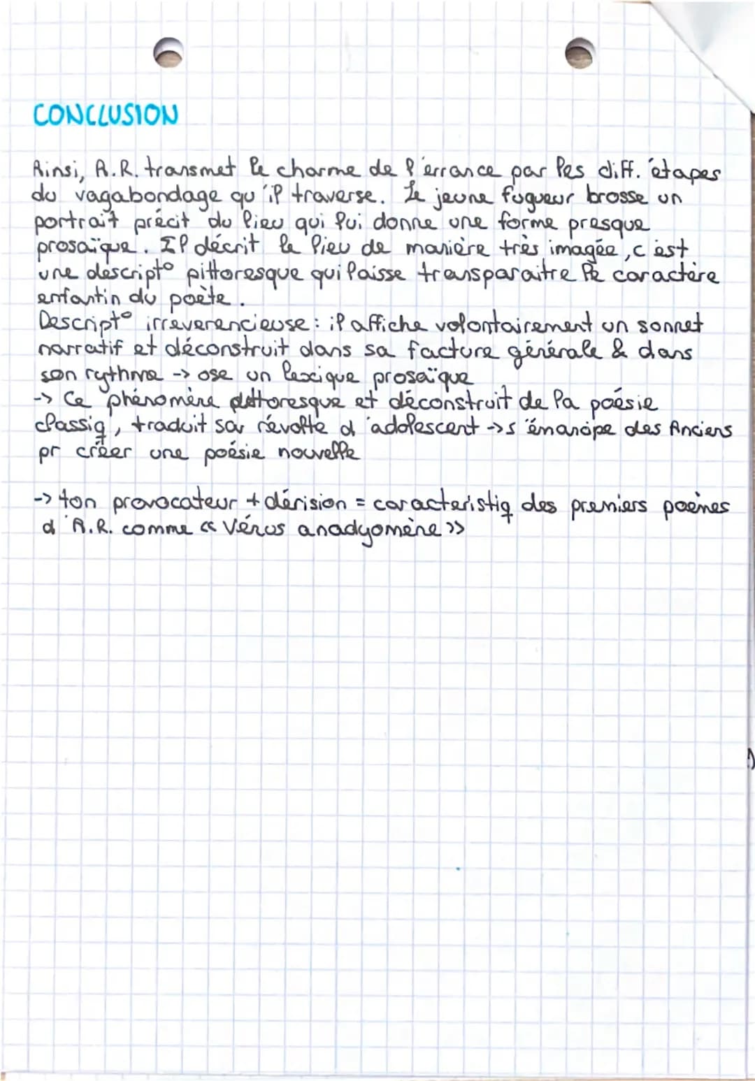 --- OCR Start ---
BAZ
BAZ FR
ARTHUR RIMBAUD
Poésie
« Au cabaret vert »
INTRODUCTION
Au XIXè S., l'écriture poétiq se renouvelle, notamment s