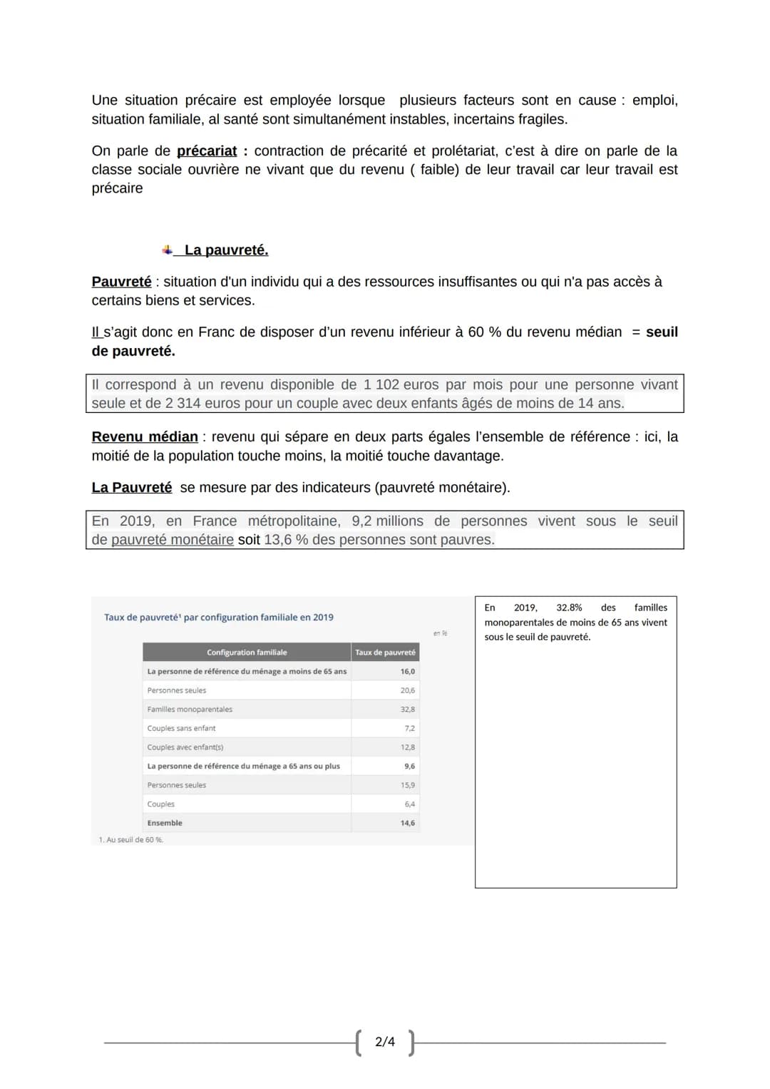 E. L'émergence d'un problème social.
Déclaration des droits de l'homme de 1948: « Toute personne a droit au travail, au libre
choix de son t