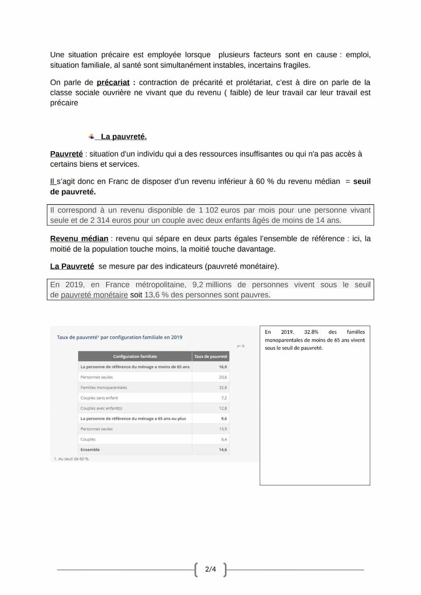 E. L'émergence d'un problème social.
Déclaration des droits de l'homme de 1948: « Toute personne a droit au travail, au libre
choix de son t
