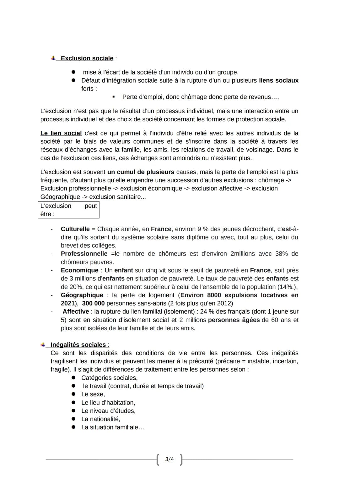 E. L'émergence d'un problème social.
Déclaration des droits de l'homme de 1948: « Toute personne a droit au travail, au libre
choix de son t