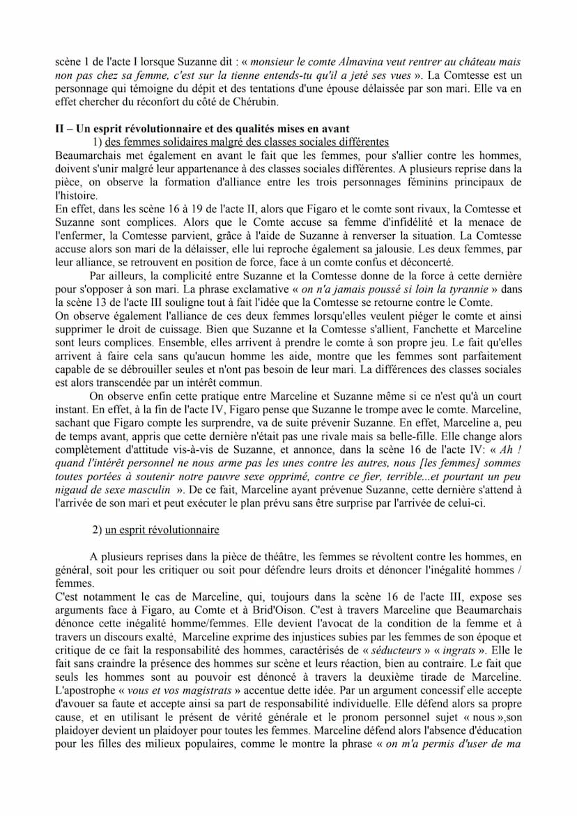 Les personnages féminins et la question de la femme dans le Mariage de Figaro
Beaumarchais est l'une des figures emblématiques du siècle des
