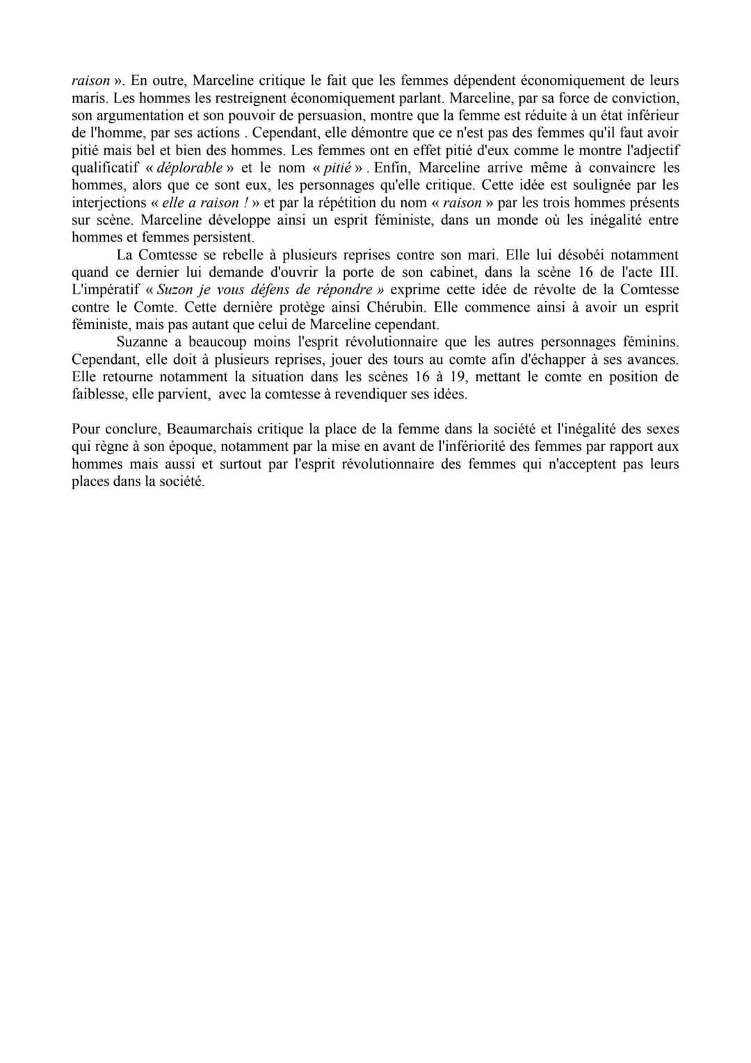 Les personnages féminins et la question de la femme dans le Mariage de Figaro
Beaumarchais est l'une des figures emblématiques du siècle des