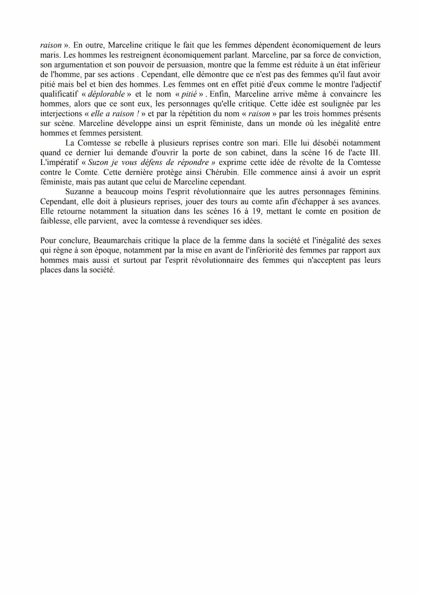 Les personnages féminins et la question de la femme dans le Mariage de Figaro
Beaumarchais est l'une des figures emblématiques du siècle des