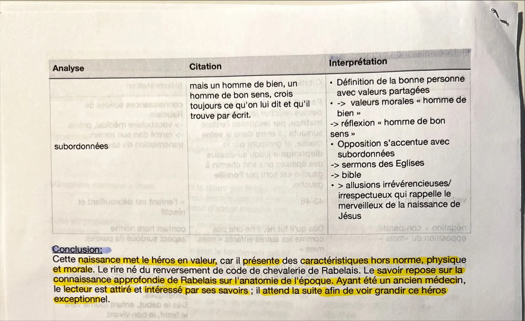 
<p>Dans le cadre de l'étude de l'objet d'étude n°1, nous nous penchons sur l'extrait 1 du chapitre 6 de la naissance de Gargantua, intitulé