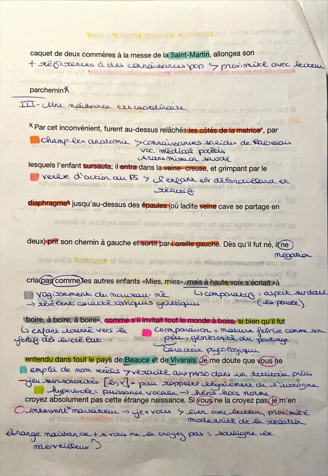 
<p>Dans le cadre de l'étude de l'objet d'étude n°1, nous nous penchons sur l'extrait 1 du chapitre 6 de la naissance de Gargantua, intitulé