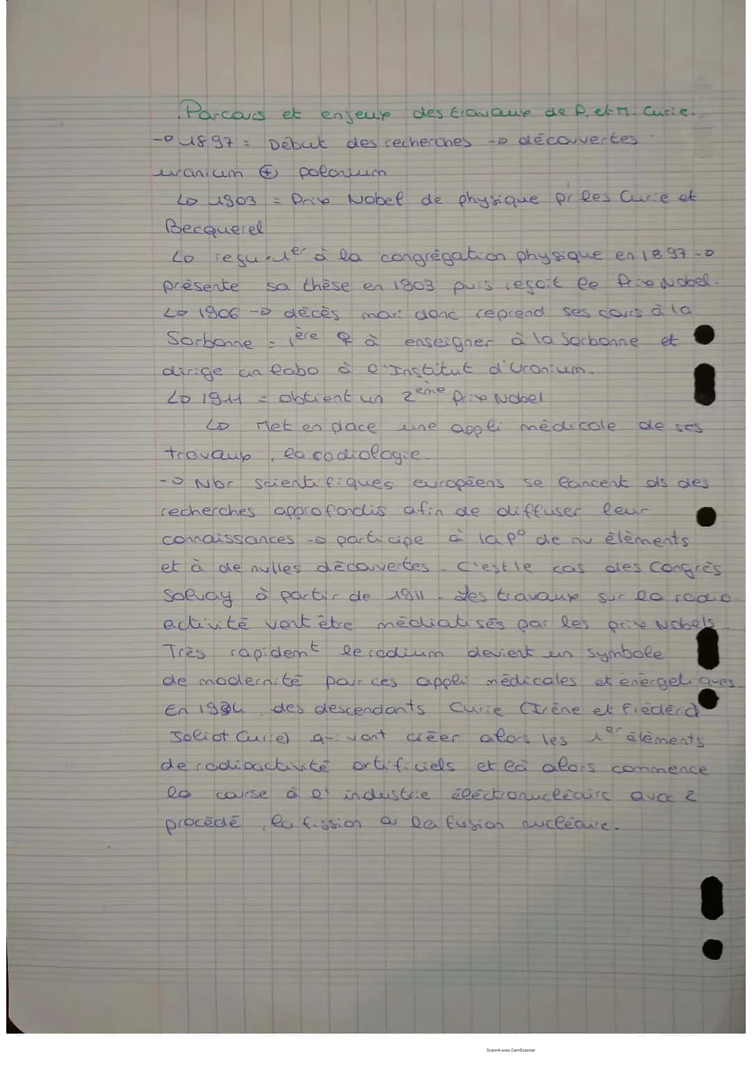 en reconnaissant son activité
Jalan ne 2 Produire
Scientifique
femmes
et de
radioactivité
de la connaissance
= recherches et échanges des ho