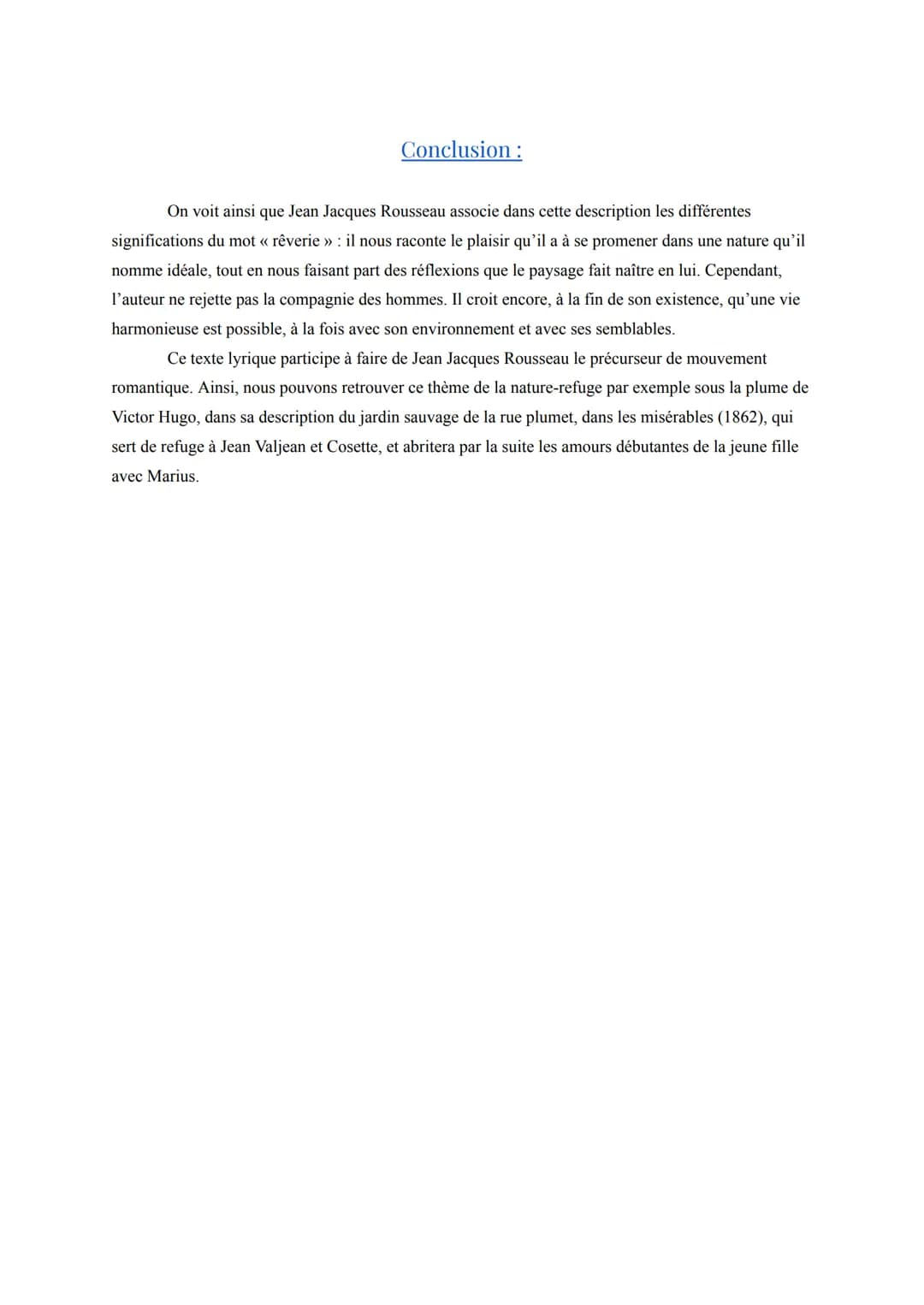 Texte Bac Nº 6 : “ Cinquième promenade ” de Jean-Jacques
Rousseau, 1765
Séquence 2 le romain et récit.
Support: extrait de la "Cinquième pro