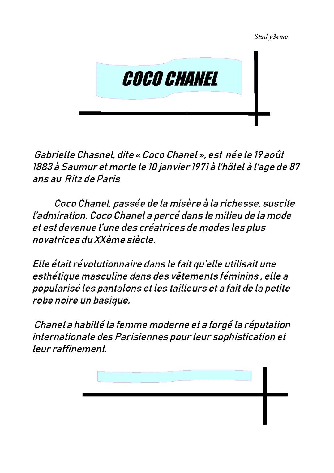 Coco Chanel 