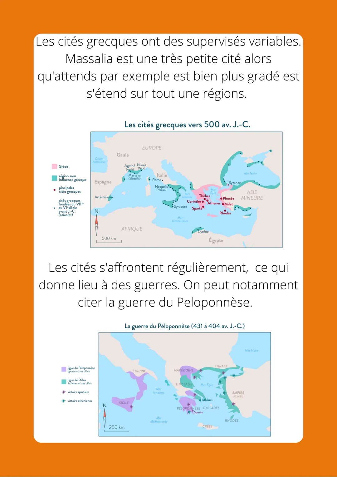 La Grèce
Antique
Les Grecs se sont installés sur les côtés en
Grèce et également en Asie Mineure. Ces
régions étant très montagneuses, le pa