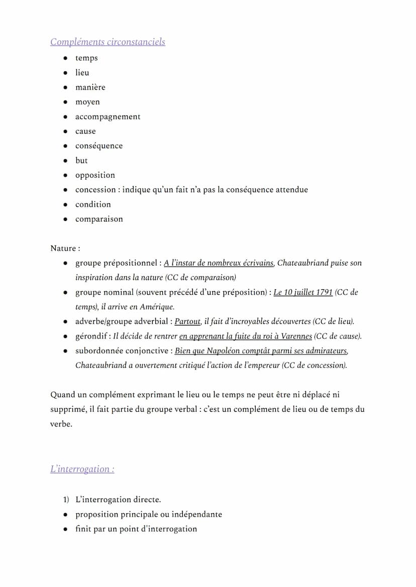 Nature et fonctions des mots
Mots variables:
Verbes:
• d'action : faire, commencer, partir...
Grammaire
● d'état : être, devenir, sembler, p