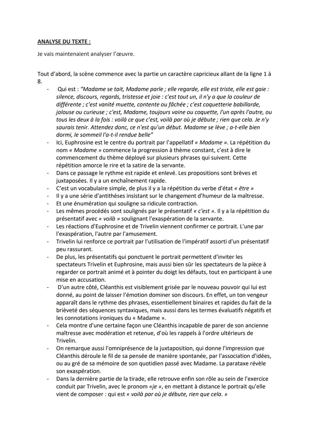 Lecture linéaire n°5:
Marivaux, L'ile des esclaves, scène III
INTRODUCTION :
Bonjour, M., aujourd'hui je vais vous présenter comme lecture l