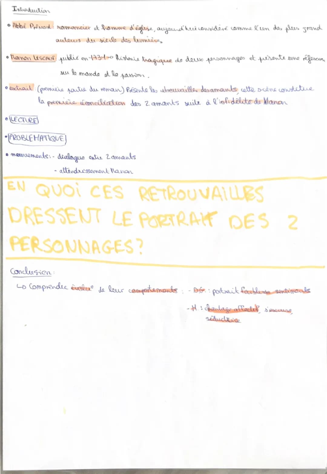 Les retrouvailles à Saint Sulpice de Manon Lescaut
dialogue
entre 2
amants
Elle s'assit. Je demeurai debout, le corps à demi tourné, n'osant