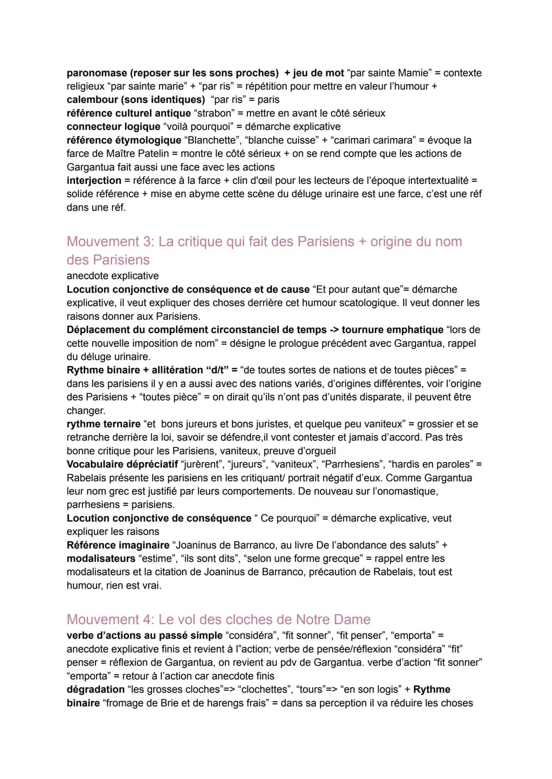 Texte 2: "Chapitre 17 de Gargantua" de Rabelais
Parcours: rire et savoir
Introduction:
Gargantua est le personnage éponyme du roman de Franç