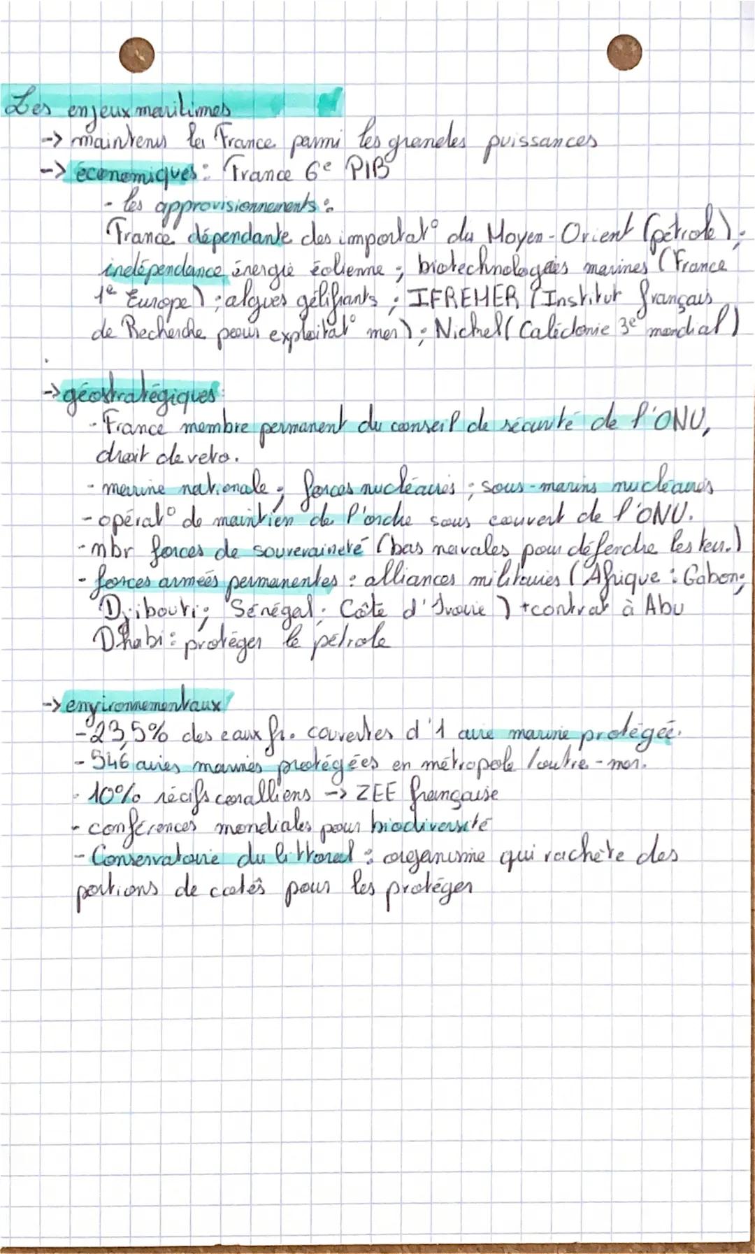 # CHAPITRE 2 géoyypho

Atours maritimes

→5000 km de côtes & façades maritimes

-ports de commerce; de peche, voyagems; militaires

-passé c