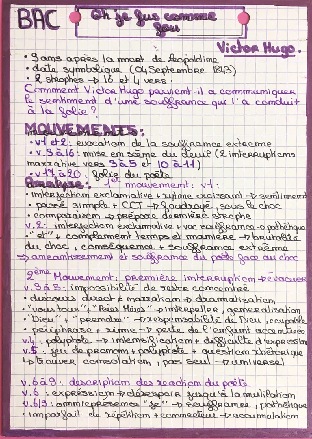 <h2 id="pomevictorhugo">Poème Victor Hugo</h2>
<p>Le poème "Demain dès l'aube" de Victor Hugo est un exemple poignant de la façon dont l'aut