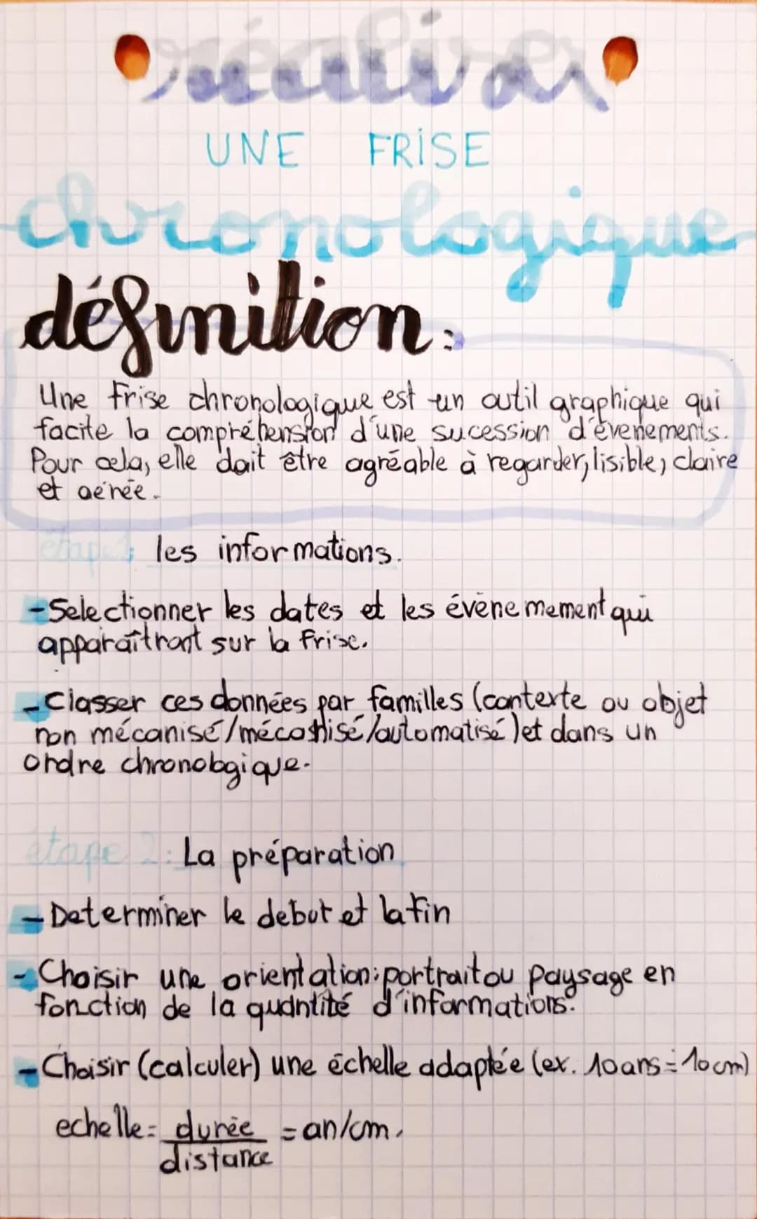
<h2 id="dfinition">Définition</h2>
<p>Une frise chronologique est un outil graphique qui facilite la compréhension d'une succession d'événe