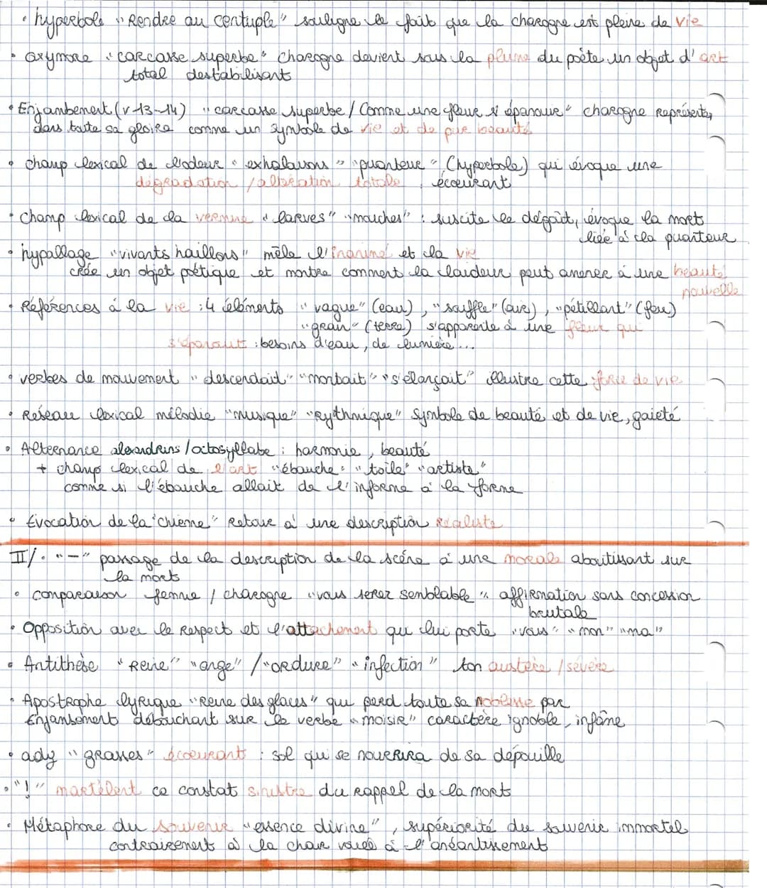 "Une charogne *
En quoi la charogne
associe-t-elle la beauté
et la laideur P
Introduction
• Charogne objet artipoétique
• ton Romantique
• R