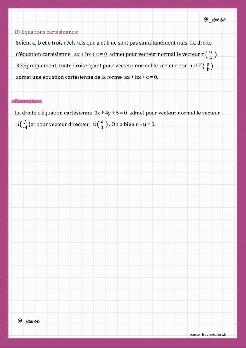 Produit seataire
1] Les différentes expressions du produit scalaire:
A) Formule trigonométrique :
L'angle formé par deux représentants de mê